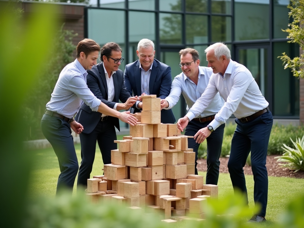 Team building activity during executive workshop